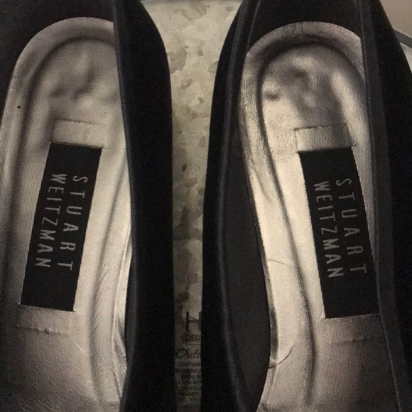 Stuart Weitzman Velvet and Satin Flats - Picture 2 of 6